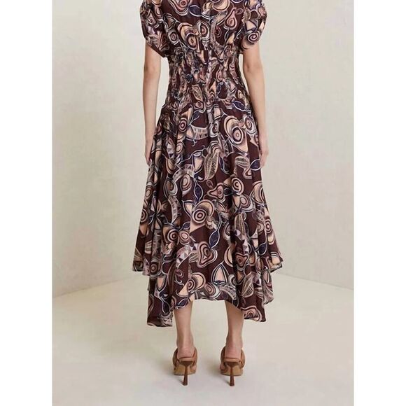 A.L.C. Lucia Dress - Bitter Chocolate MSRP $595 Size 2 - Picture 5 of 12